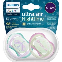 Chupete Avent Luminoso 0-6 X2- Scf 376-12