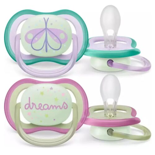 Chupete Avent Luminoso 0-6 X2- Scf 376-12