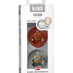 Chupete Bibs- Rust/smoke 0-6