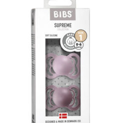 Chupete Bibs Supreme- Dusky Lilac/heather 0-6