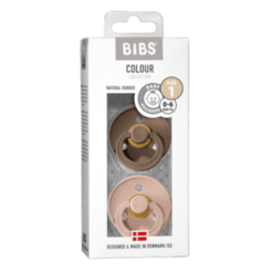 Chupete Bibs Colour- Dark Oak/blush 0-6