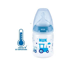 Mamadera First Choise Con Control De Temperatura Blue- 150ml
