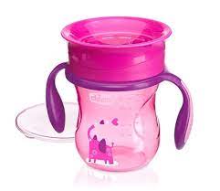 Vaso 360 Con Asas Chicco- Pink