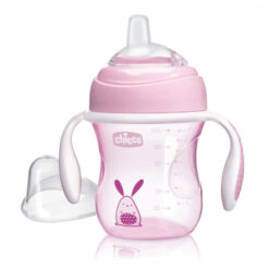 Vaso Chicco Trainsicion Cup Con Pico De Silicona Y Asas- 200ml