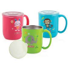 Taza De Acero Inoxidable Coon Asa Y Tapa Nuby- 240ml