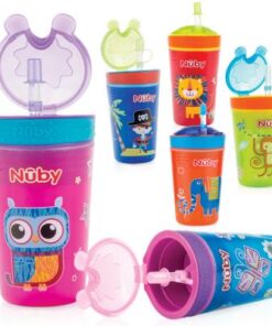 Vaso Con Sorbete Portacereales Nuby 270ml- Snack N´sip