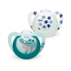 Chupete Nuk Star Luminoso Cocodrilo 6-18