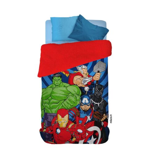 Frazada Con Corderito Avengers Piñata 1-1/2 Plaza