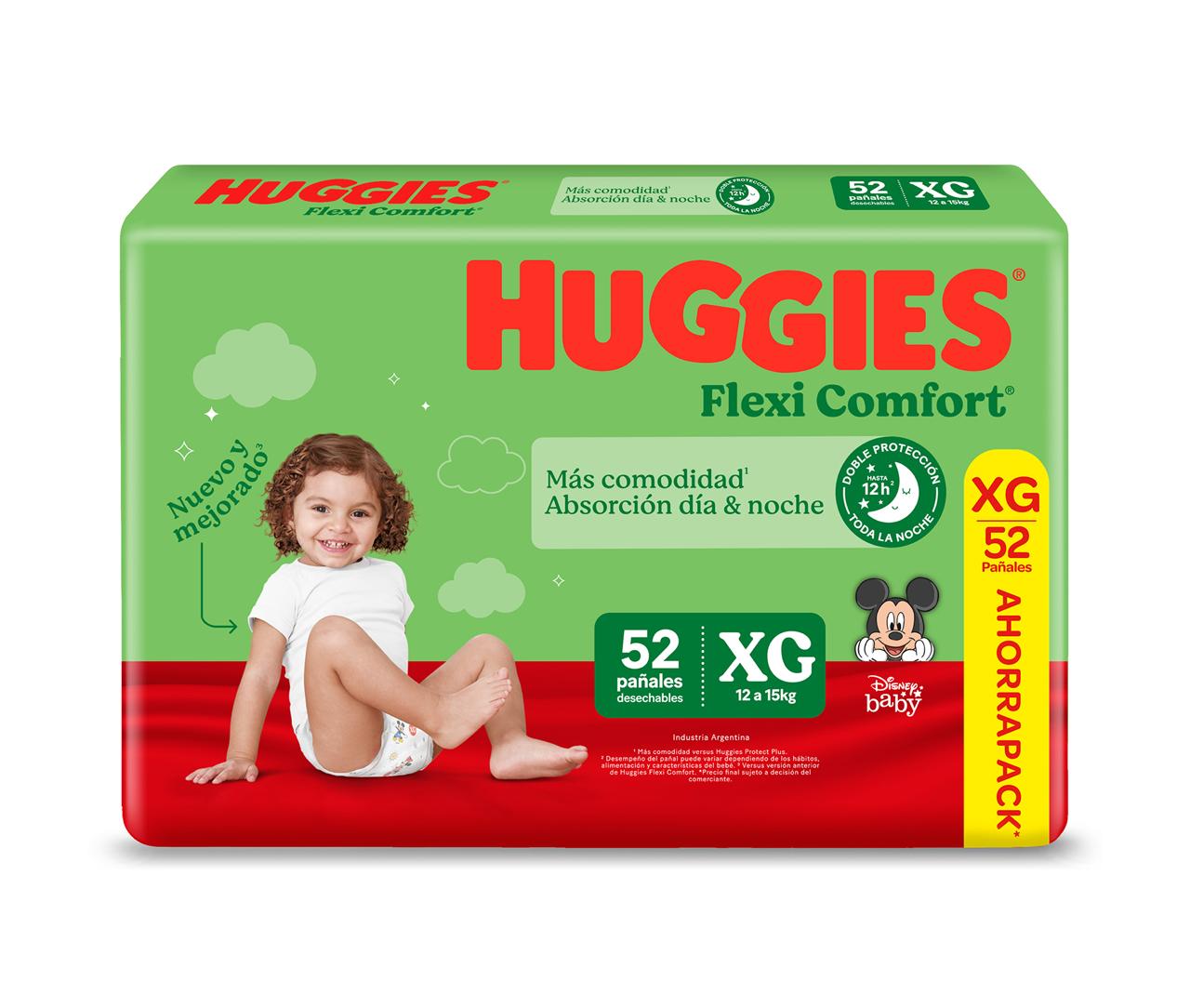 Pañal Huggies Flexi Confort Xg4- X52