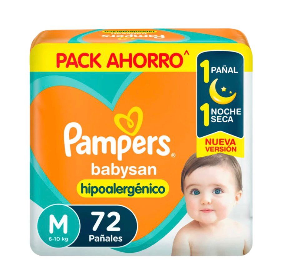Pañal Pampers Babysan Hiperpack