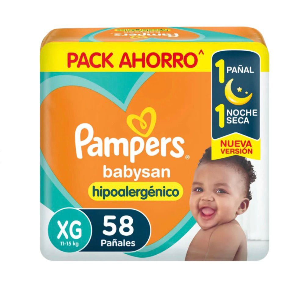 Pañal Pampers Babysan Hiperpack