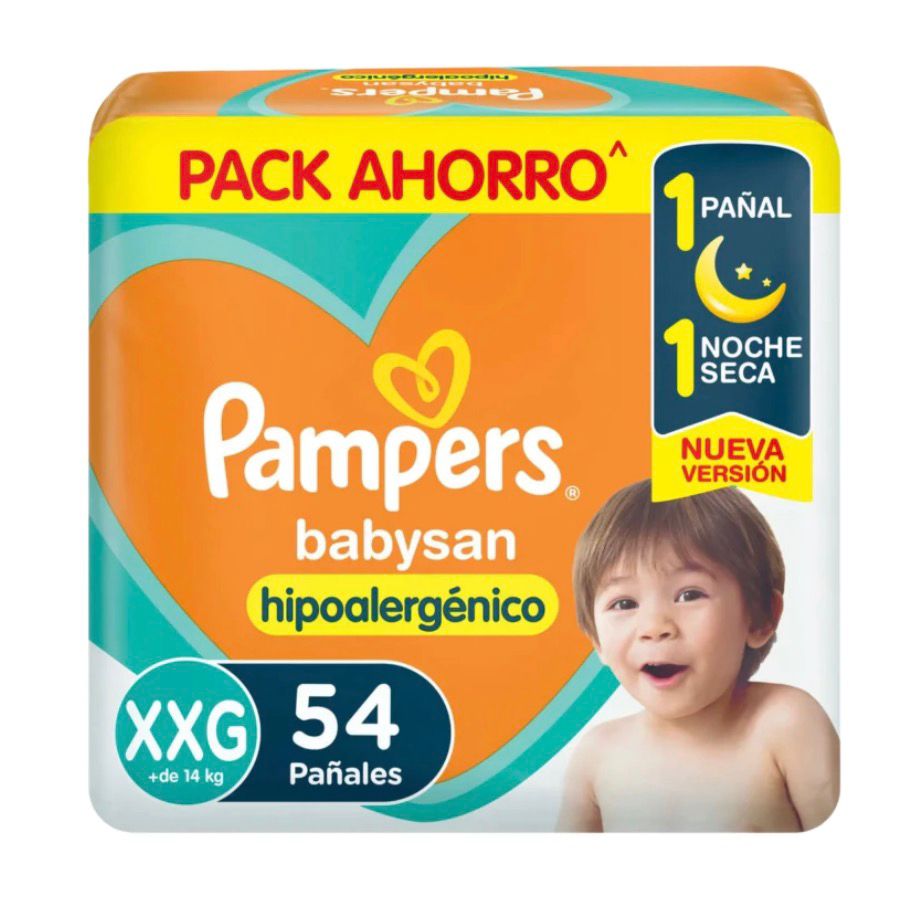 Pañal Pampers Babysan Hiperpack
