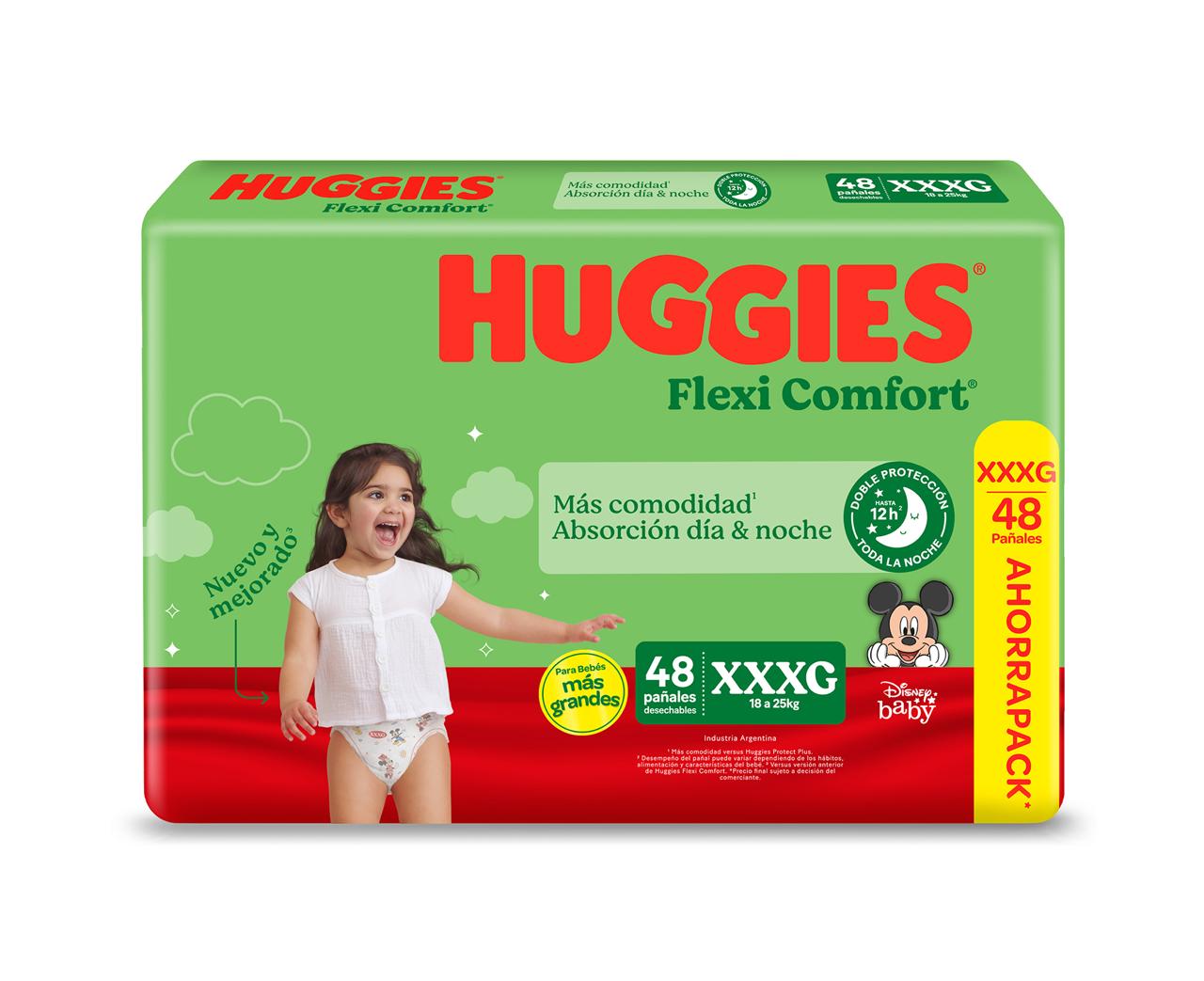 Pañal Huggies Flexi Confort Xxxg-6 X48