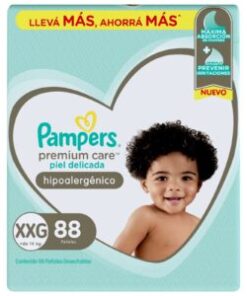 Pañal Pampers Premium Care Xxg X88