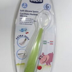 Cuchara De Silicona Chicco- Verde Claro