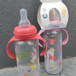 Mamadera Decorada Fina- 250ml (con asas)
