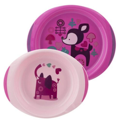 Set De Platos Chicco- Pink (2)