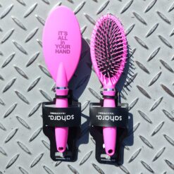 Cepillo Rubber Fuxia- Ovalado