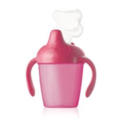 Vaso antiderrame con tapa- PINK