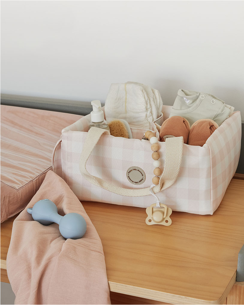 Organizador porta pañal- Pink