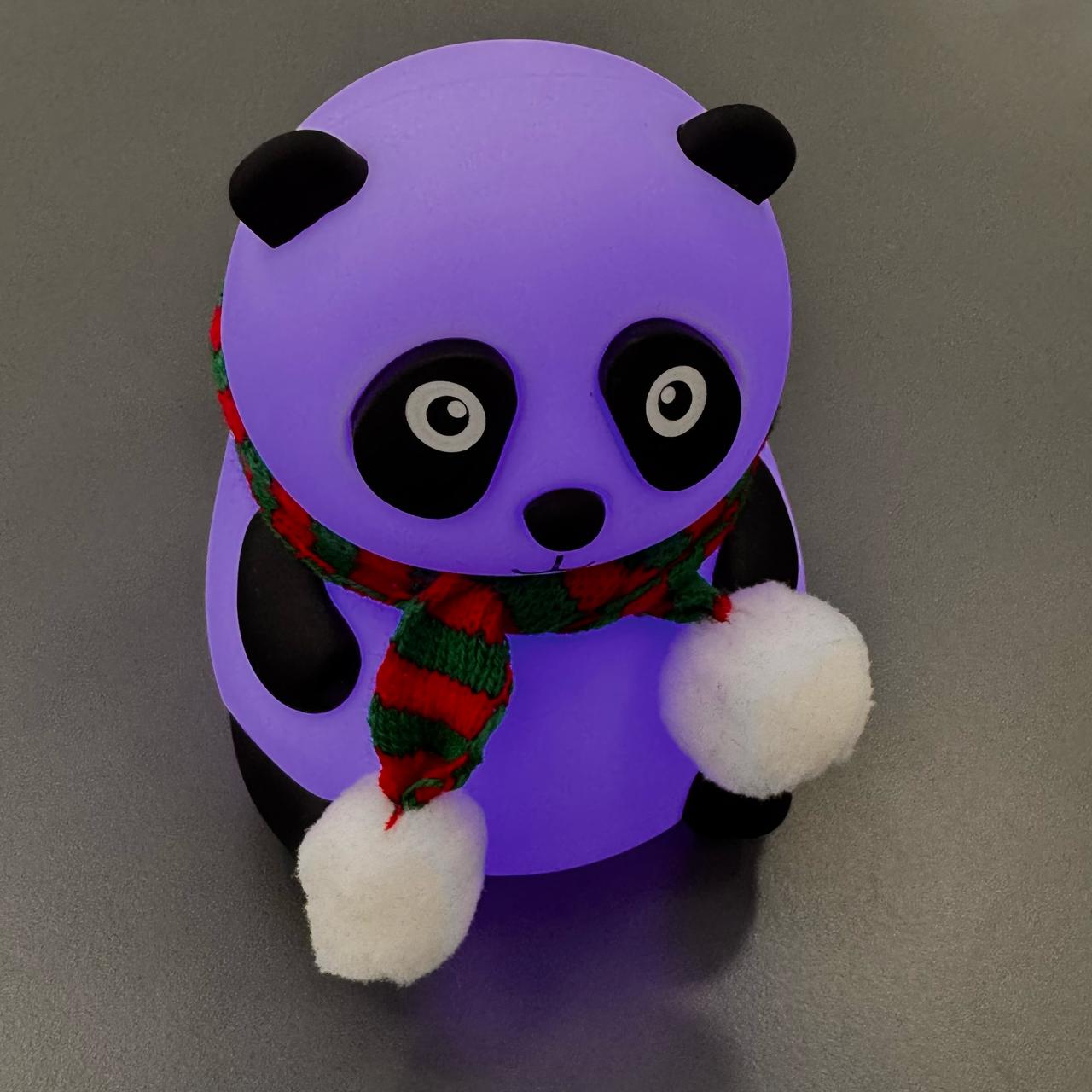 Lampara Siliconada Oso Panda