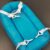 Colchon flotador para baño- Celeste