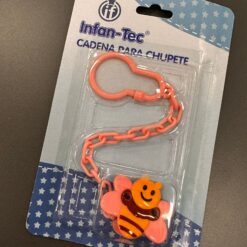 Porta chupete con cadena