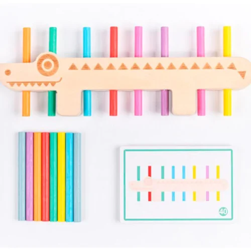 Cocodrilo de Madera Montessori