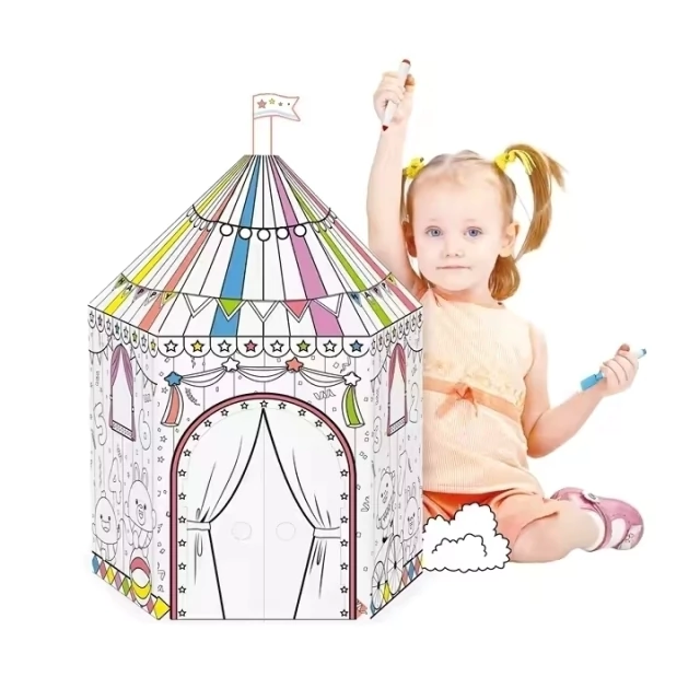 Mini Circo de Carton para colorear