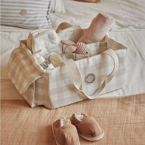 Organizador porta pañal- Beige