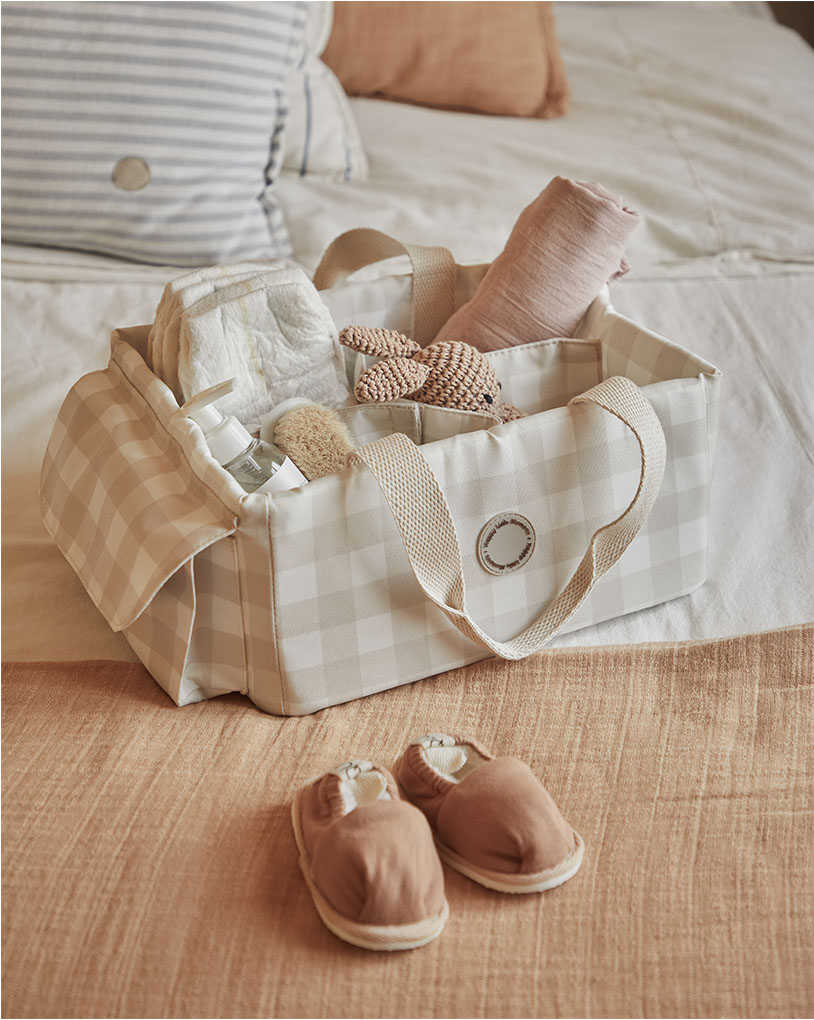 Organizador porta pañal- Beige