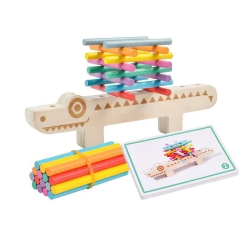 Cocodrilo de Madera Montessori