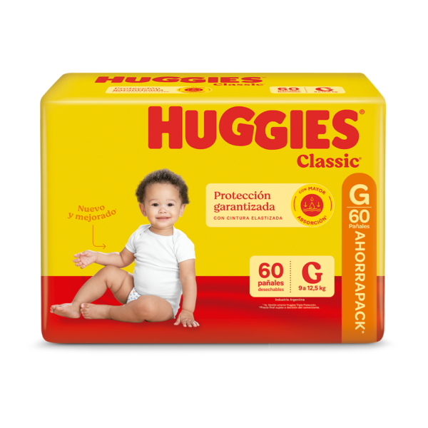 Pañal Huggies Classic G x60