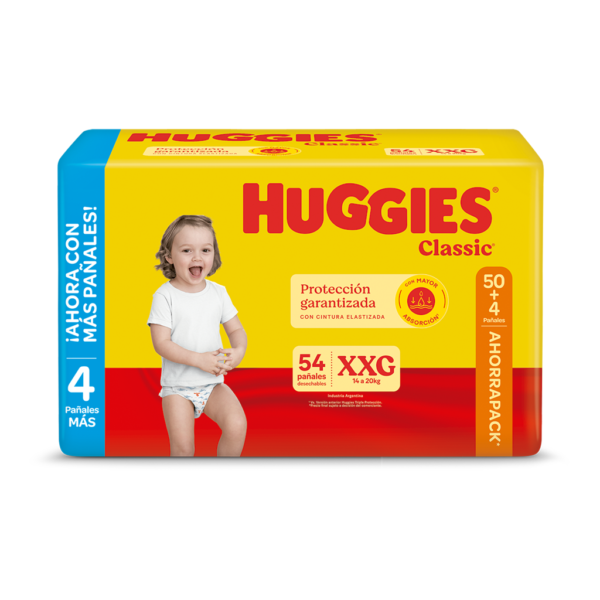 Pañal Huggies Classic XXG x58