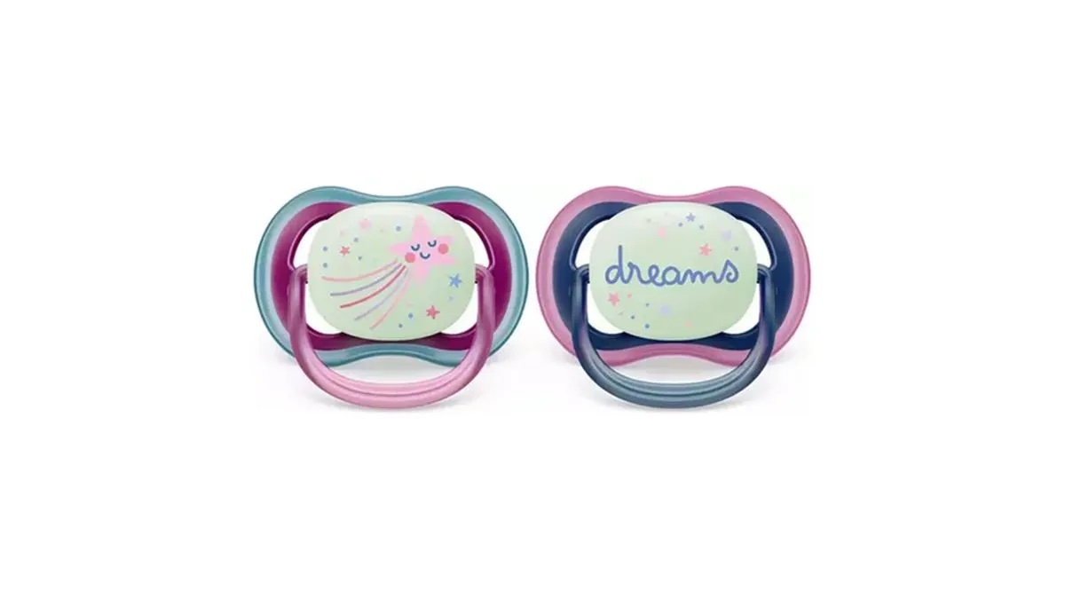 Chupete Avent Luminoso 6-18 X2- Pink