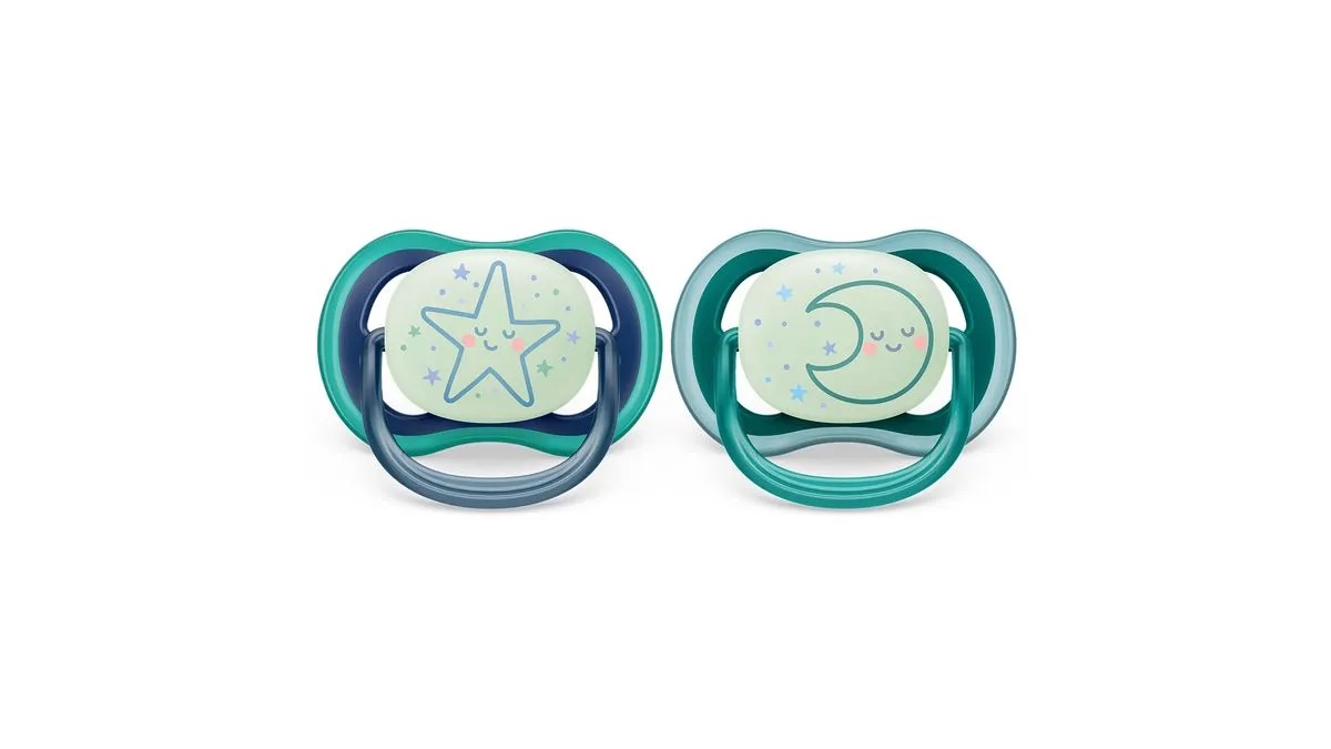 Chupete Avent Luminoso 6-18 X2- Blue