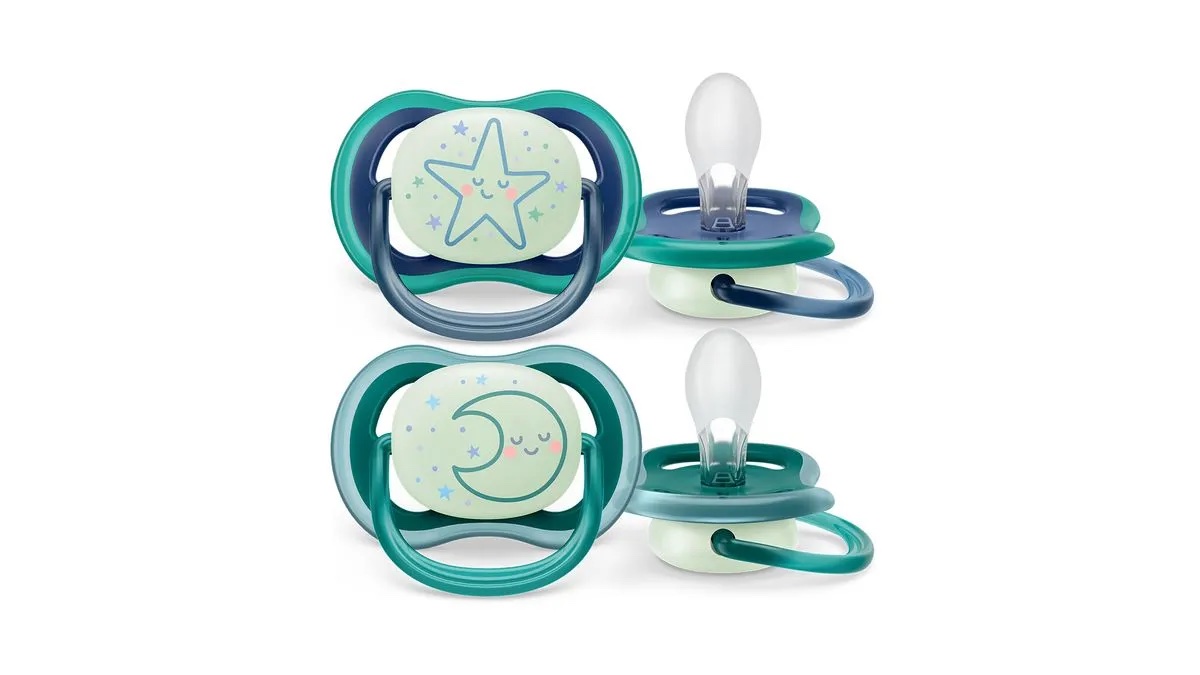 Chupete Avent Luminoso 6-18 X2- Blue