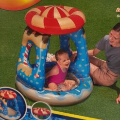 Bote para bebe con techito proteccion UV