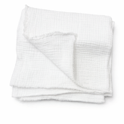 Manta muselina creppe BLANCO