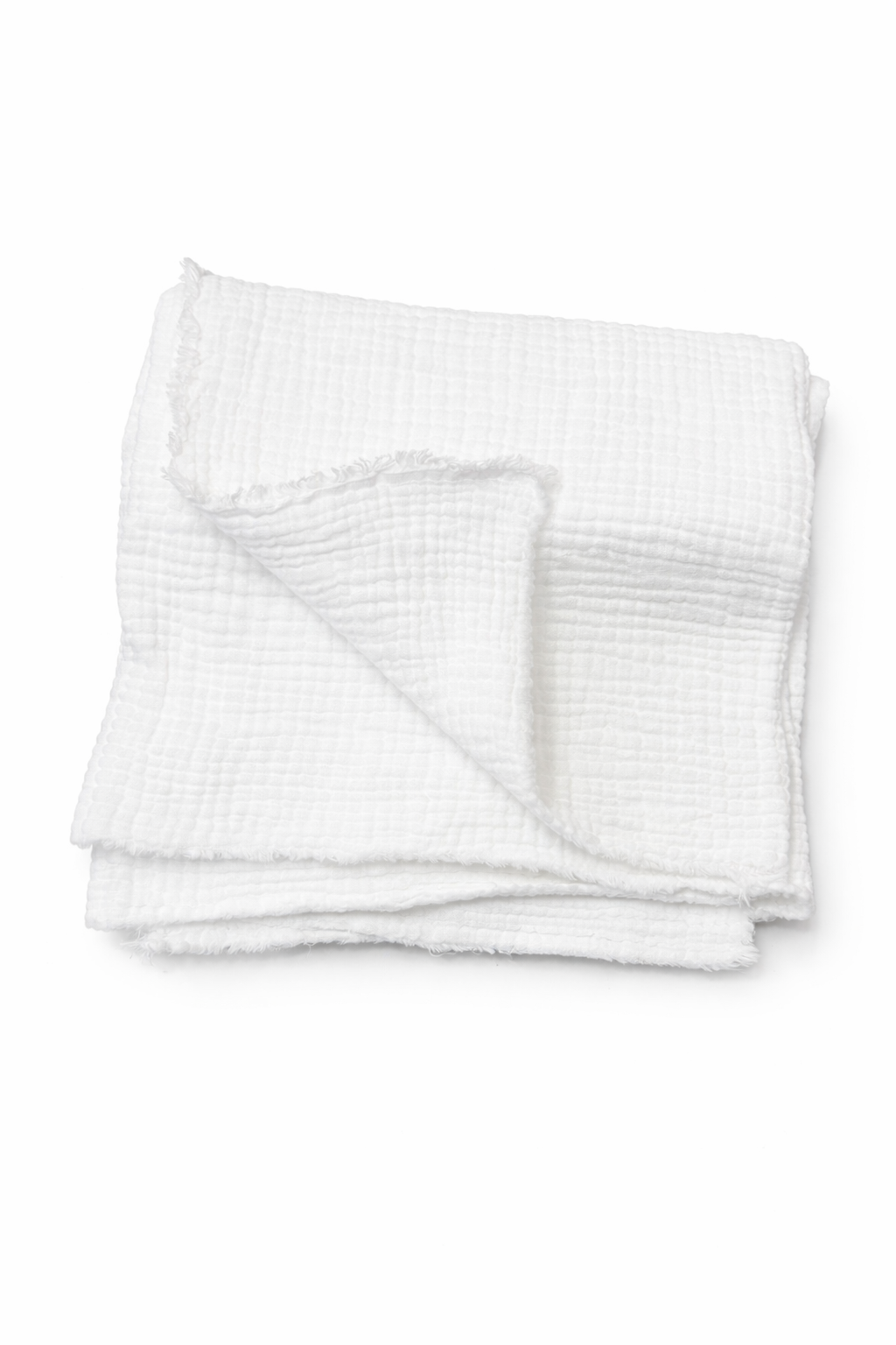 Manta muselina creppe BLANCO