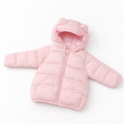 Campera Inflable con capucha- Rosa