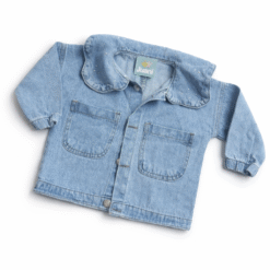 Campera jeans con cuello Bolado