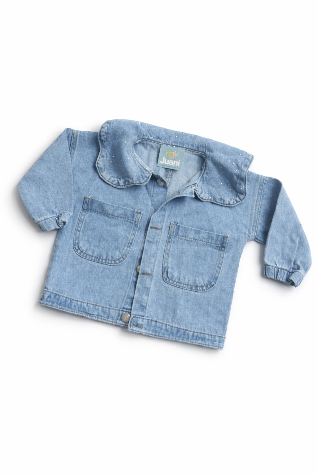 Campera jeans con cuello Bolado