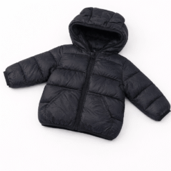 Campera Inflable con capucha- Negra