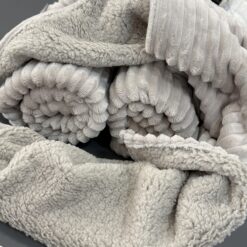 Manta con corderito- Ivory