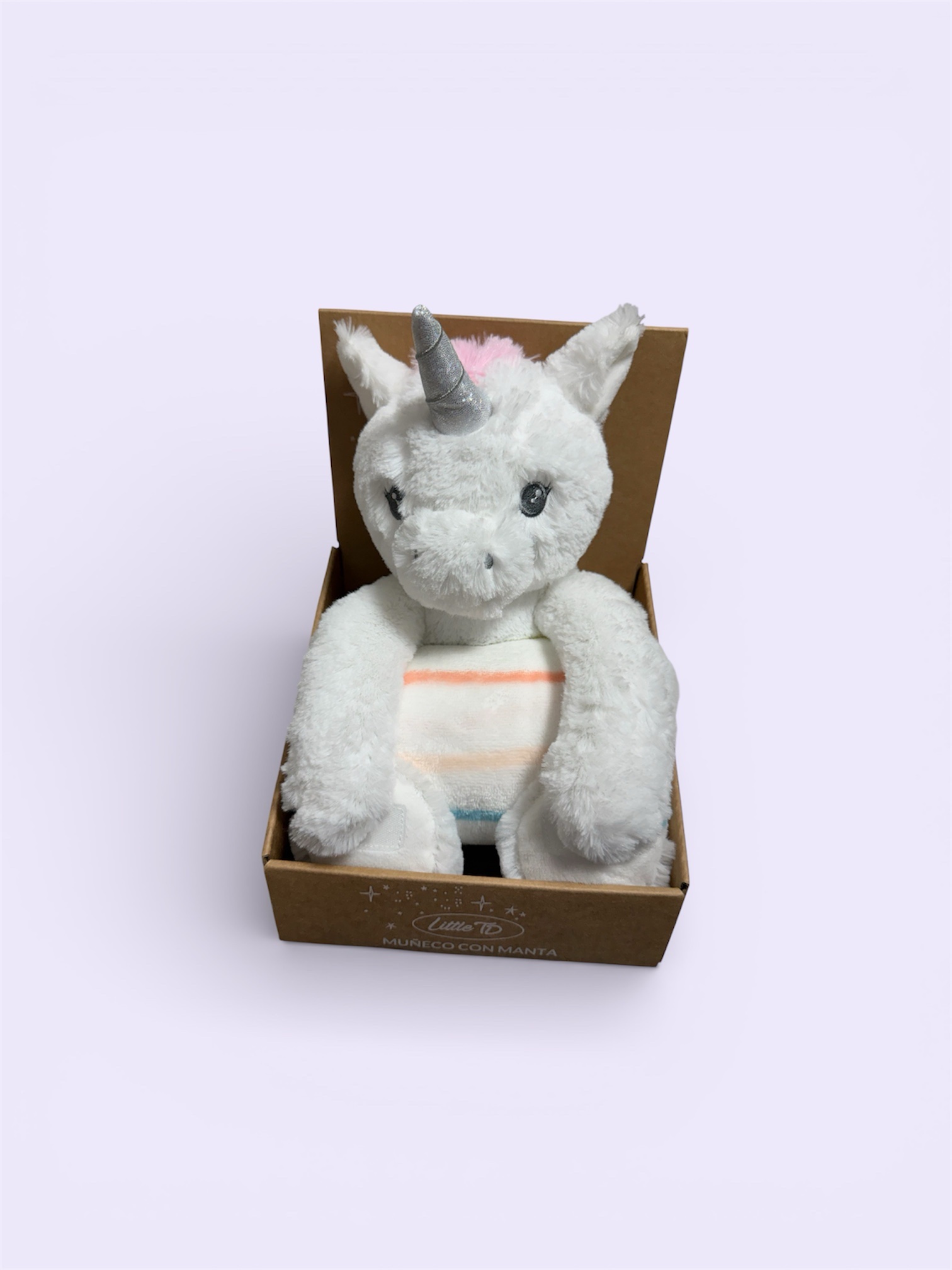Manta con Peluche- Unicornio