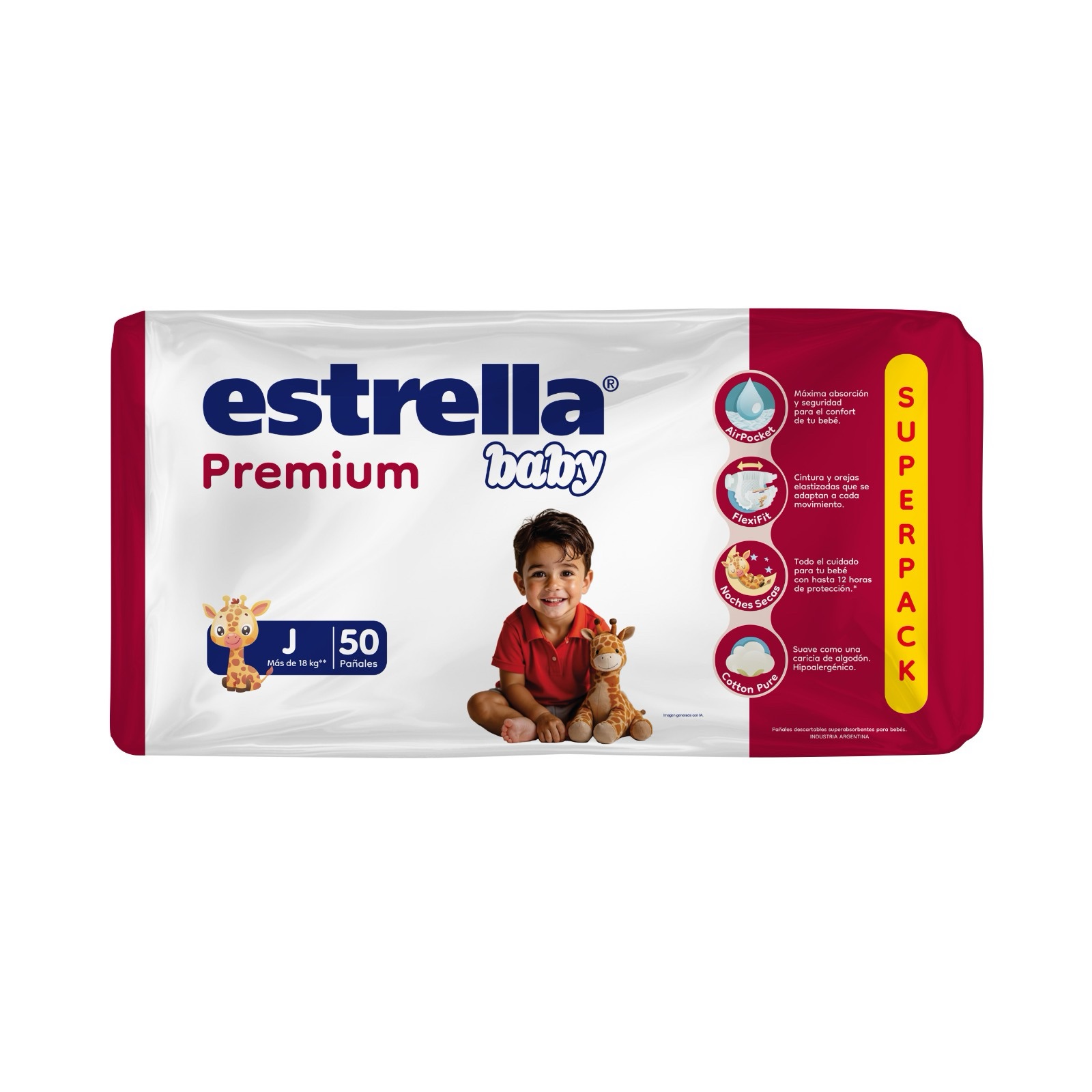 Pañal Estrella Premium junior X50