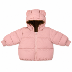 Campera Inflable con abrigo- Pink