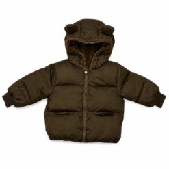 Campera Inflable con abrigo- Marron