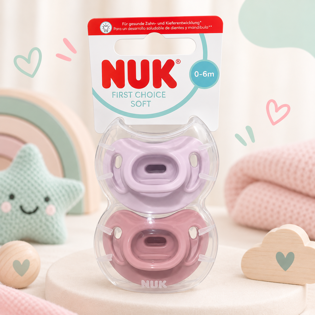 CHUPETE Nuk Soft 0-6 MORA